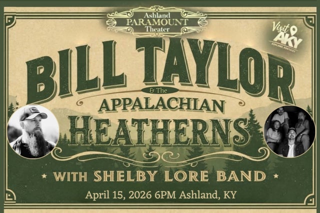 Presales to bill taylor &amp; the appalachian heatherns with shelby lore band: members use these when buying pre-sale tickets