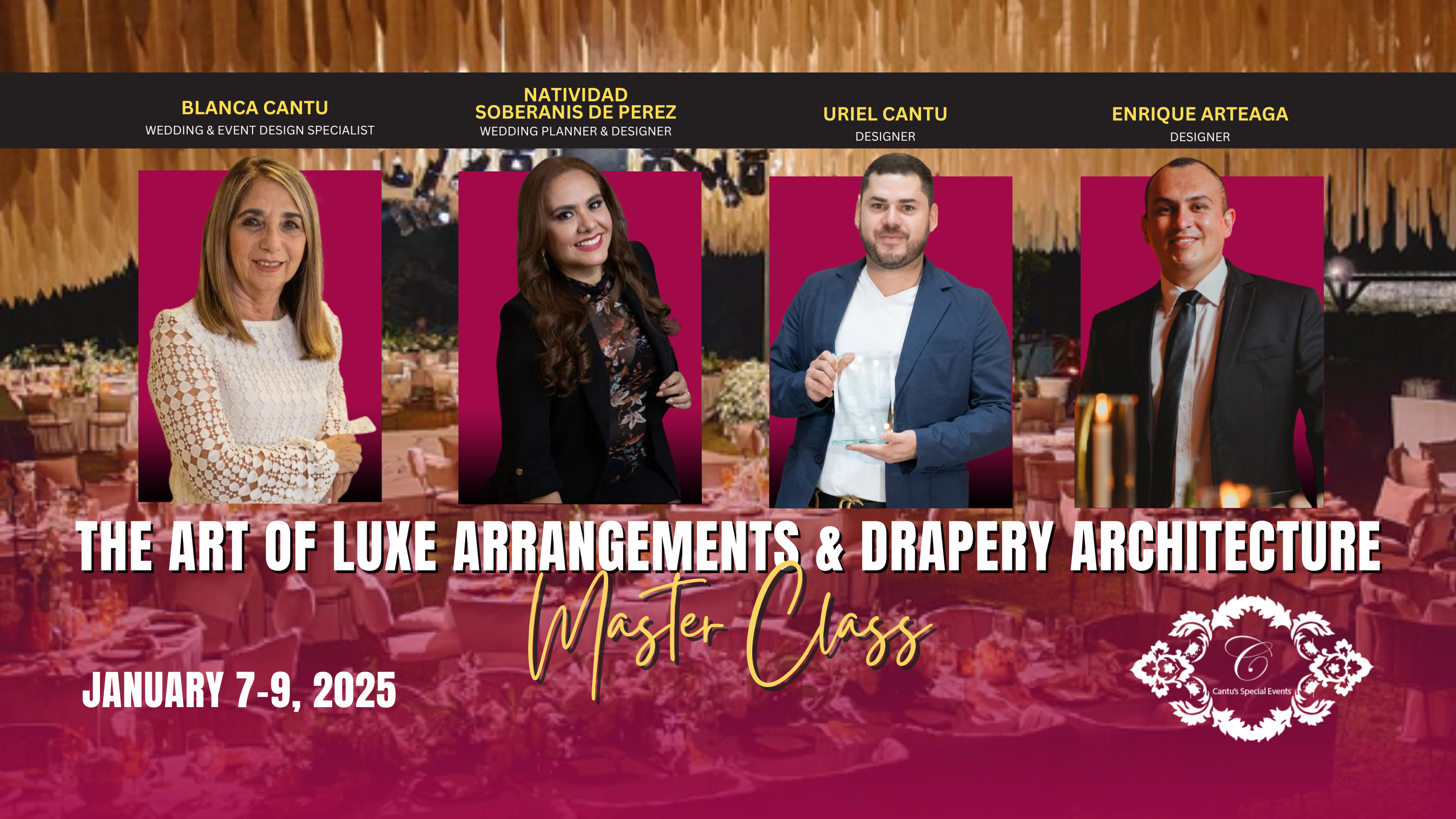 The Art of Luxe Arrangements & Drapery Architecture Master Class 2025