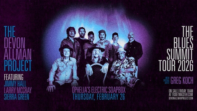 洋楽 THE BLUES SUMMIT Live Devon Allman's Blues Summit at Ophelia's Electric Soapbox on THU