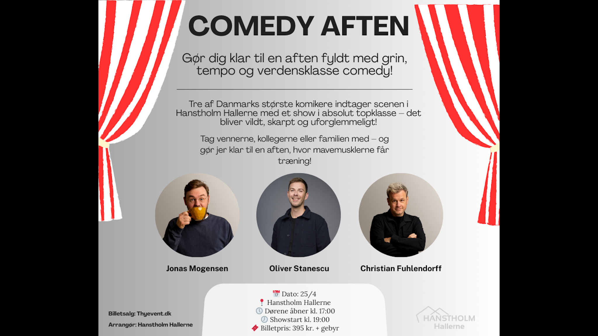 Comedy aften i Hanstholm Hallerne