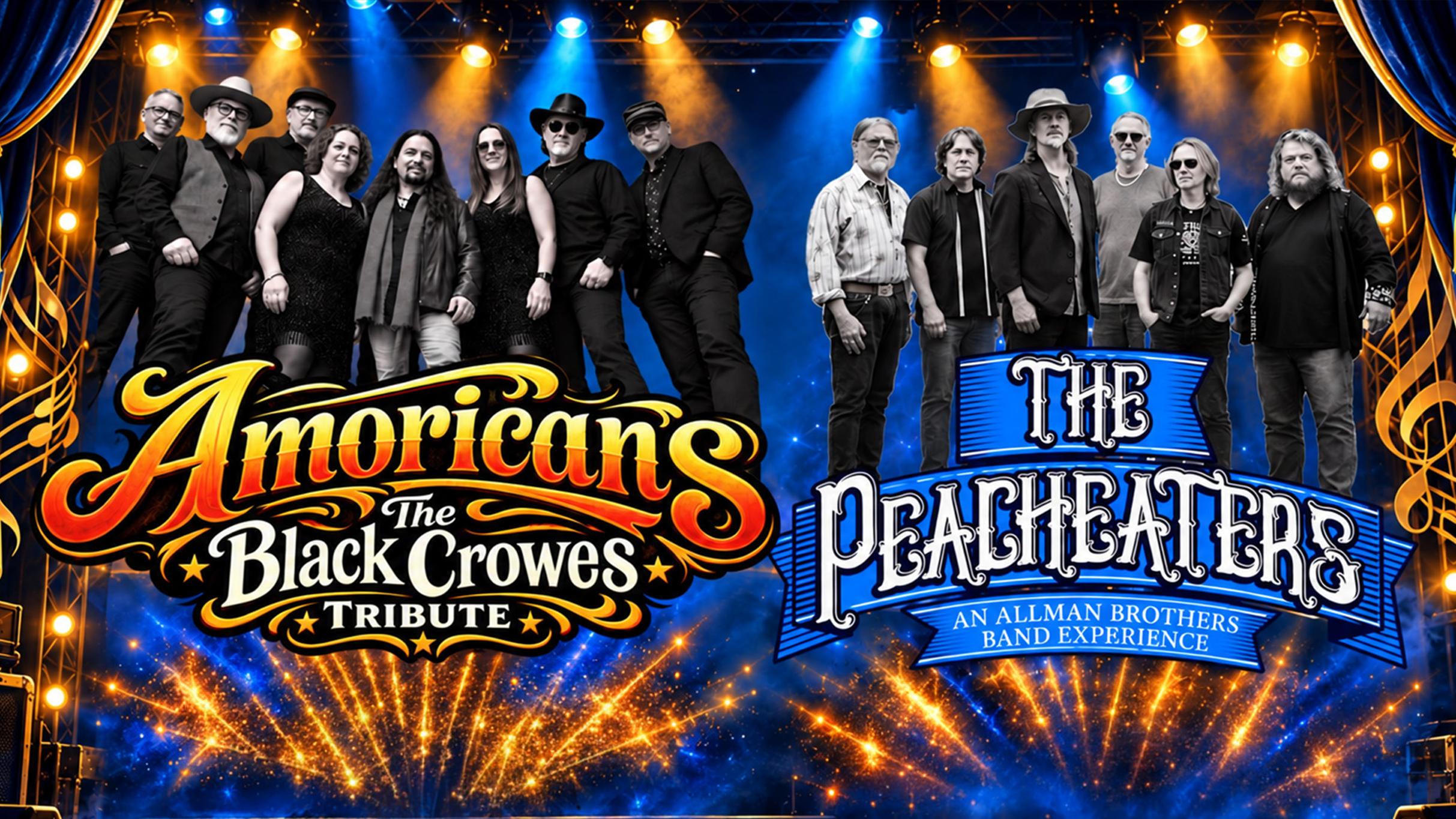 Peacheaters-Allman Brothers Tribute &  Amoricans- Black Crowes Tribute