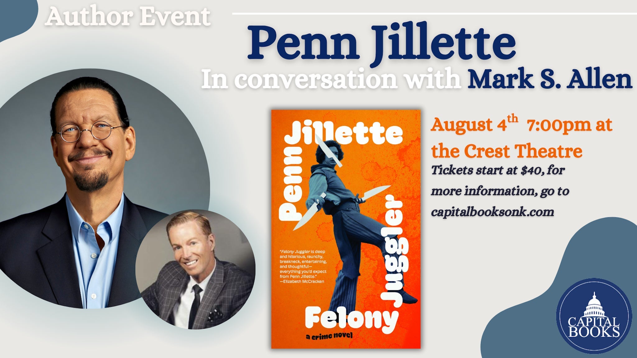 Penn Jillette in conversation with Mark S. Allen
