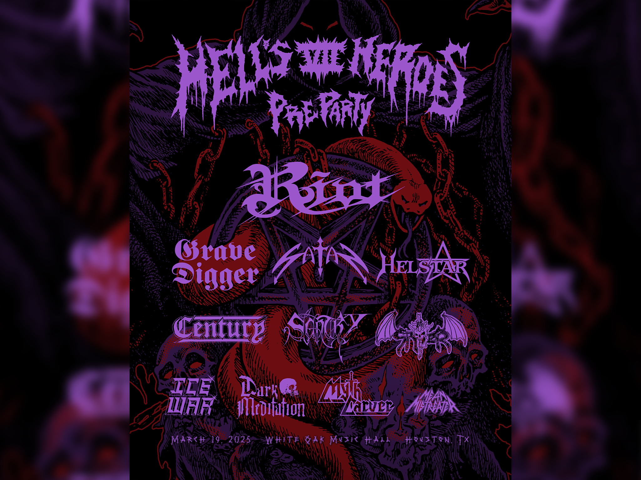 Hell’s Heroes Preparty at White Oak Music Hall – Downstairs – Houston, TX