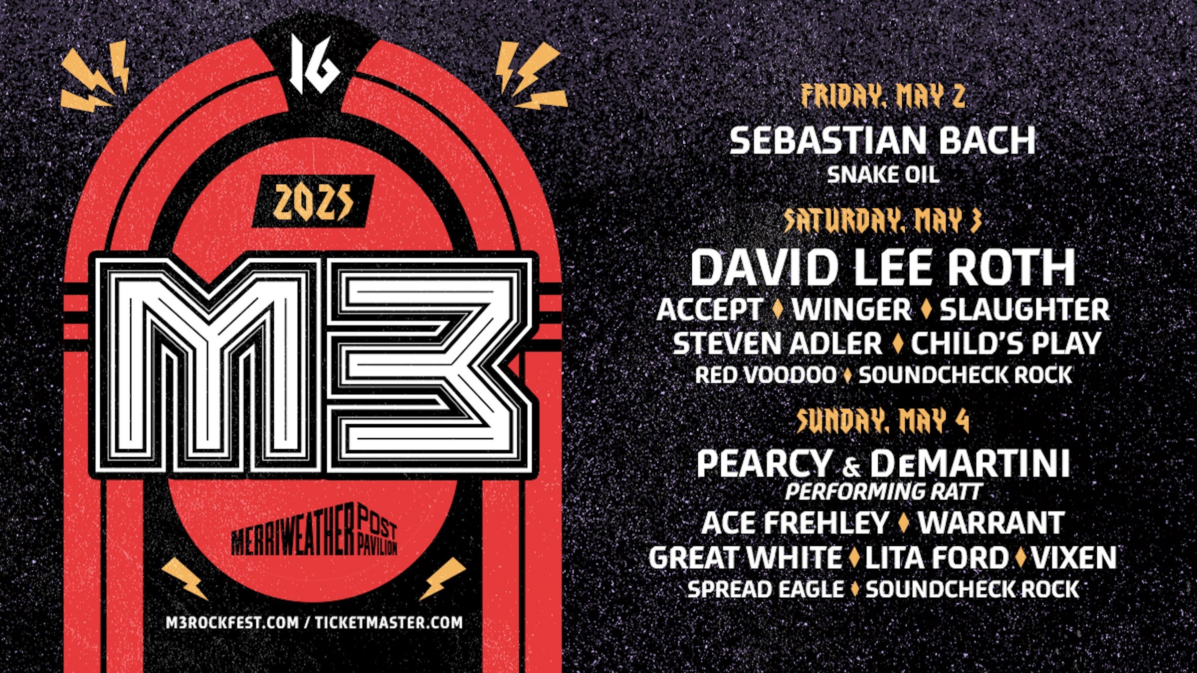 M3 Rock Festival 3-day Pass at Merriweather Post Pavilion – Columbia, MD