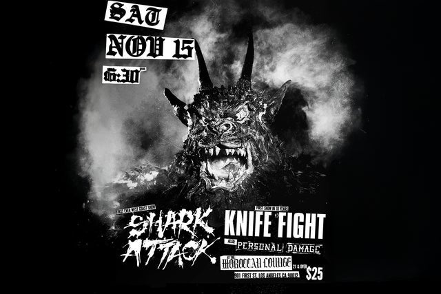 Shark Attack, Knife Fight & Personal Damage presales in Los Angeles