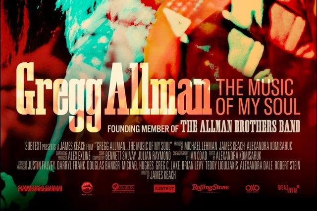 presale password for Gregg Allman: The Music of My Soul tickets in Cambridge - MA (Arrow Street Arts)