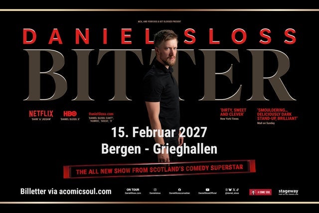 Presales to daniel sloss: members use these when buying pre-sale tickets