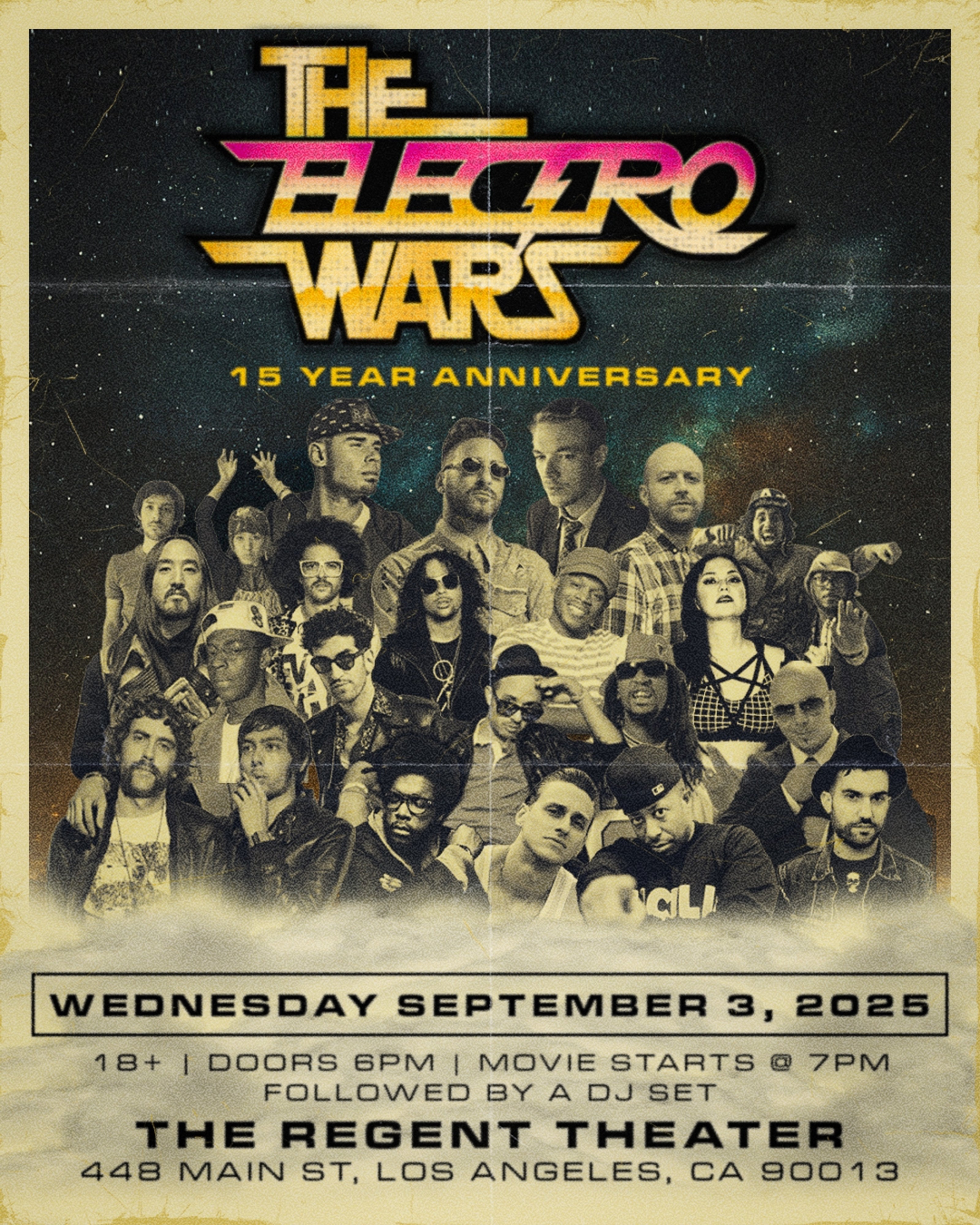 The Electro Wars – 15 Year Anniversary at The Regent Theater – Los Angeles, CA