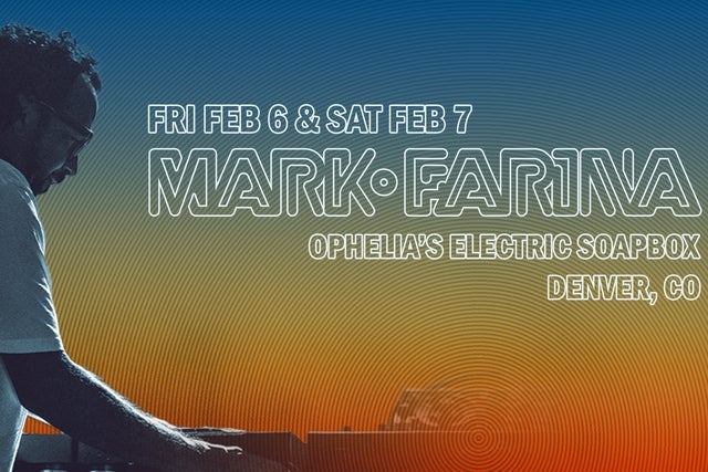 Mark Farina in Denver promotional photo for Black Friday / Cyber Monday Sale presale tickets offer