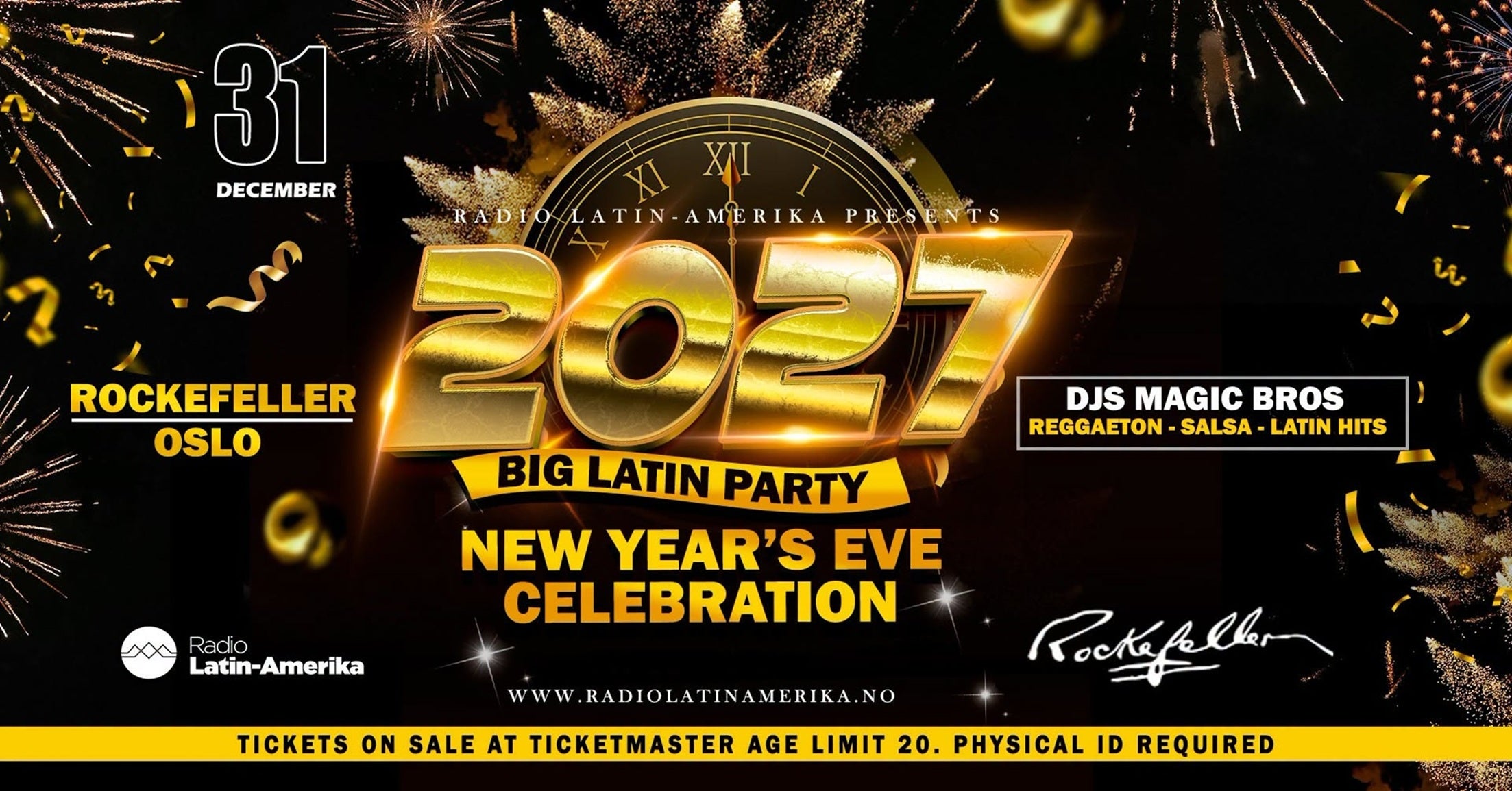 Nyttårsfest 2027 – Big Latin Party