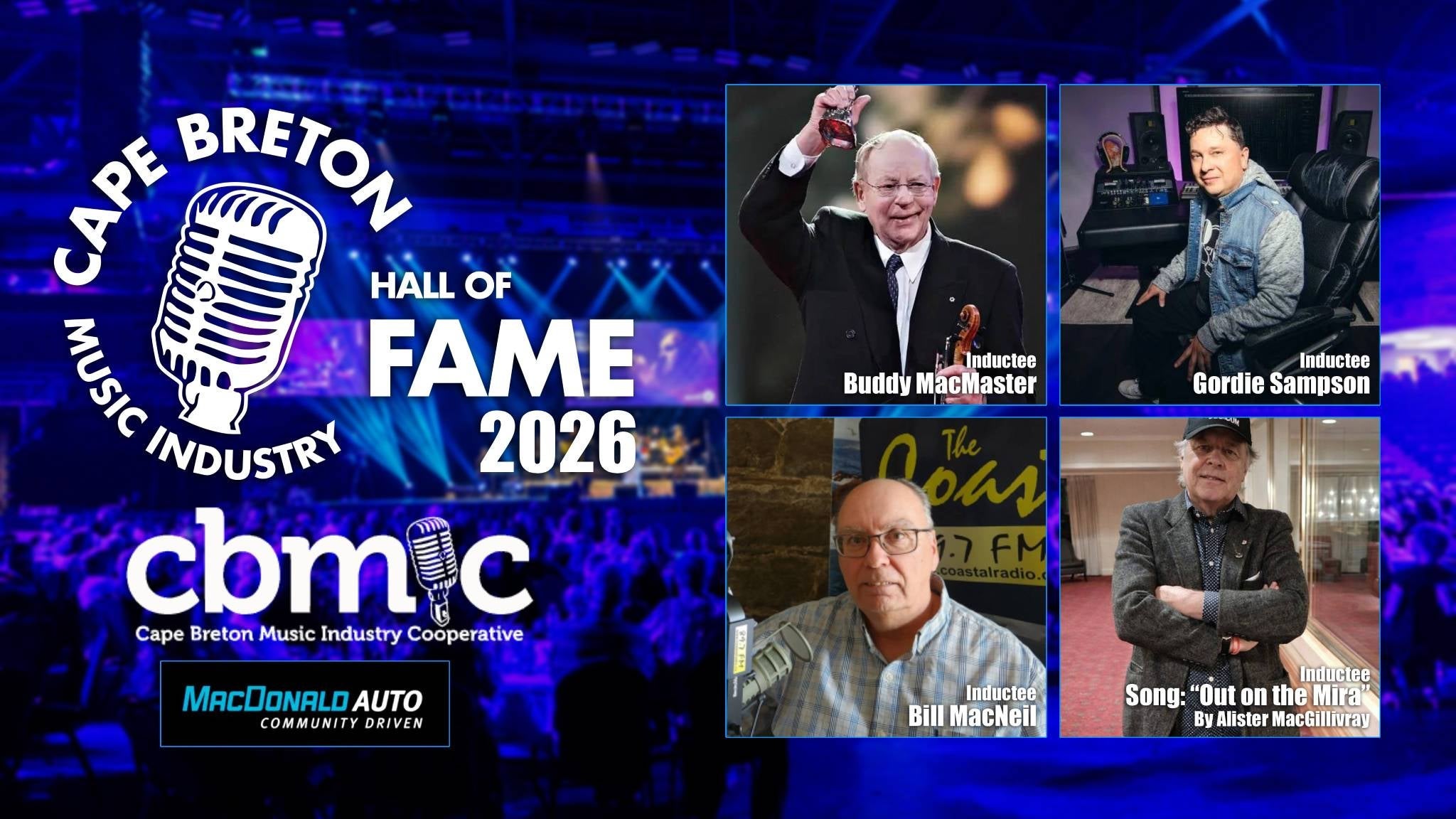 CAPE BRETON MUSIC INDUSTRY HALL OF FAME 2026