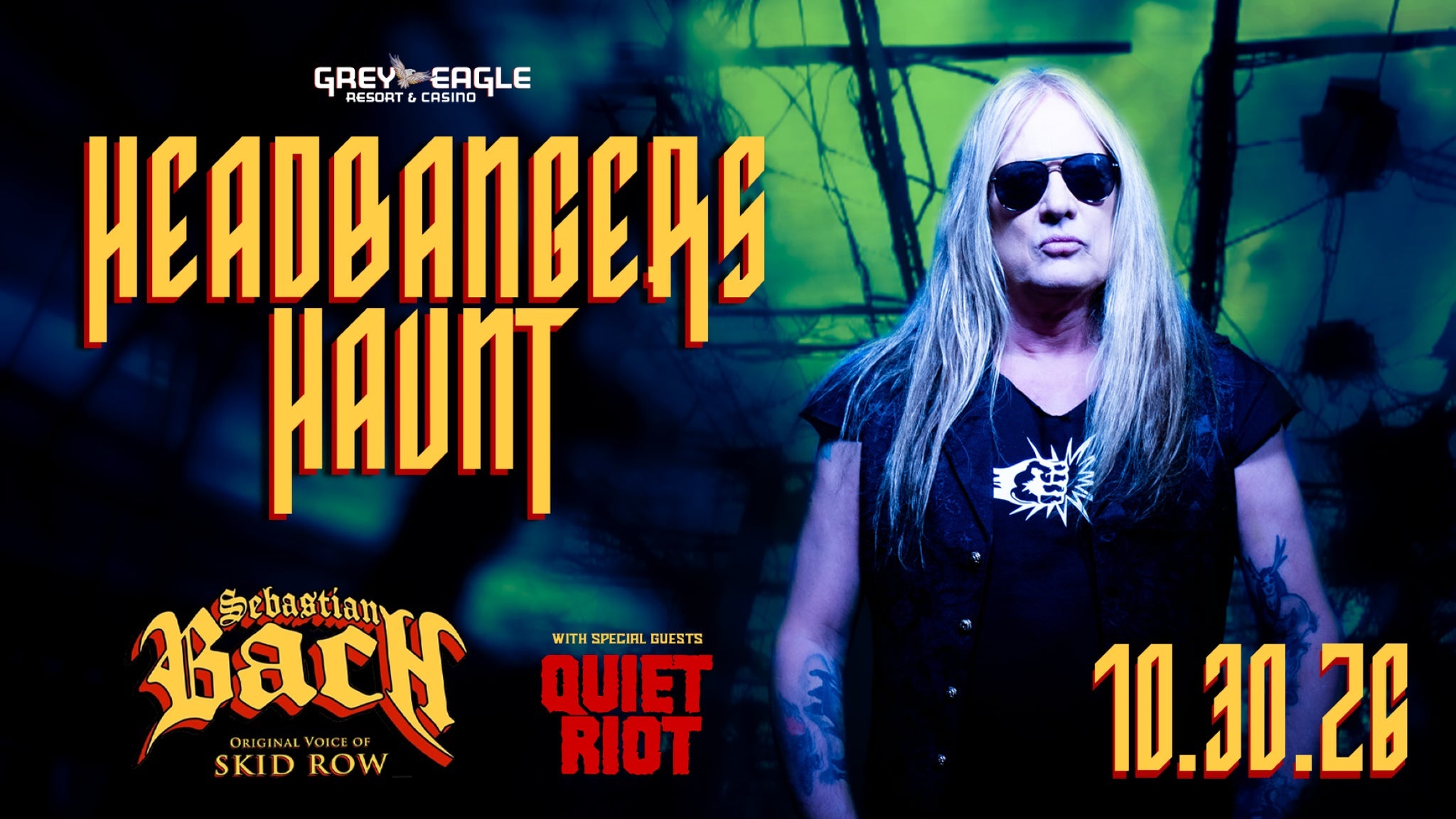 Sebastian Bach with special guest Quiet Riot official event artwork