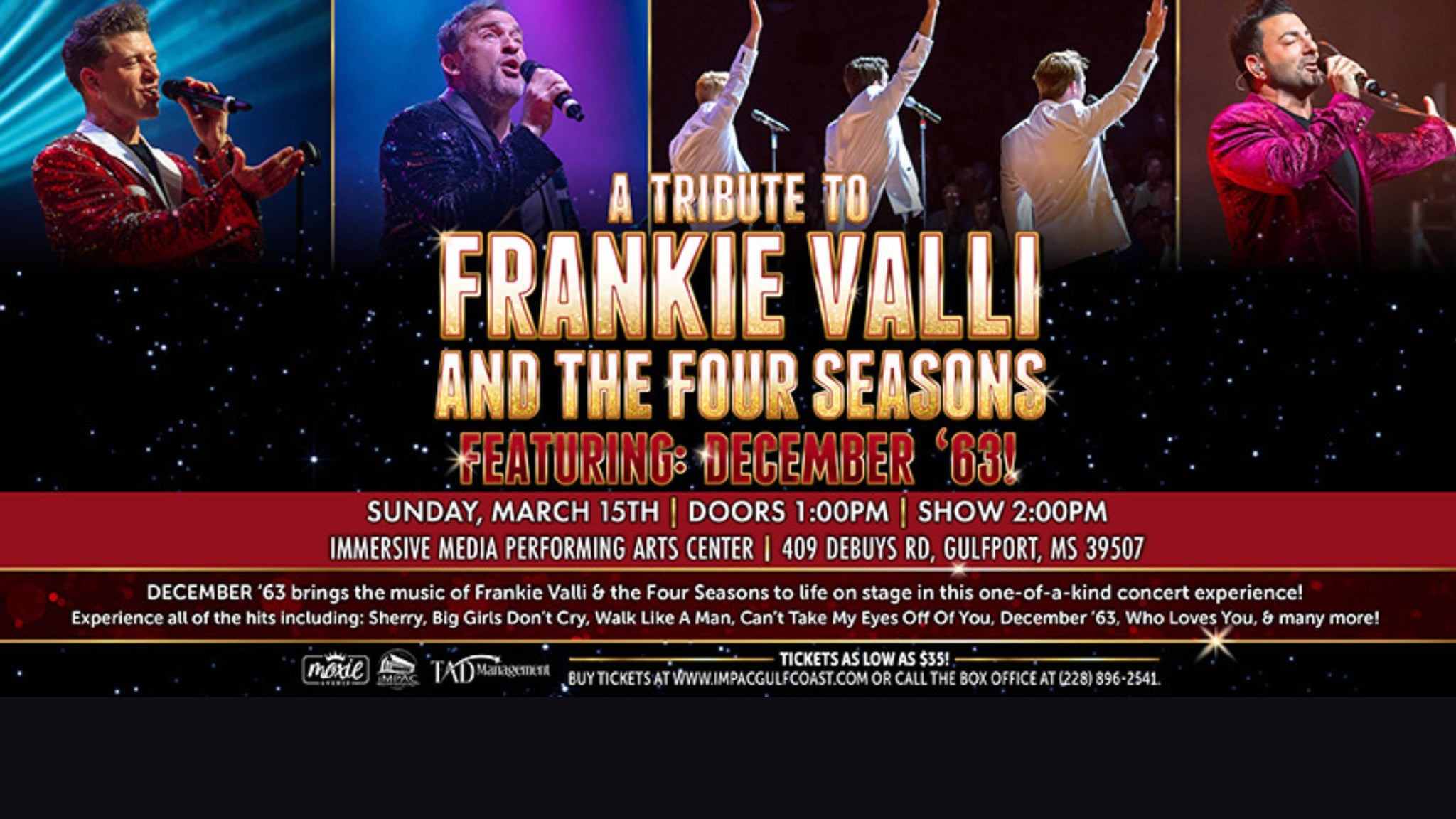 A Tribute to Frankie Valli and The Four Seasons