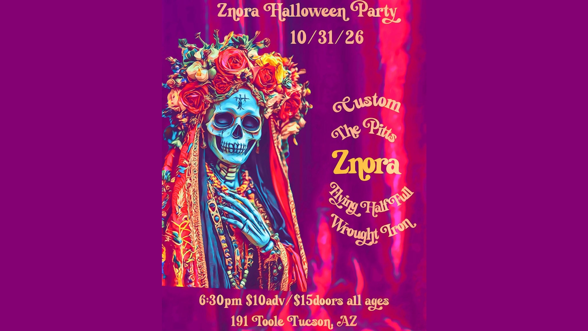 Znora Halloween Party @ 191 Toole concert image