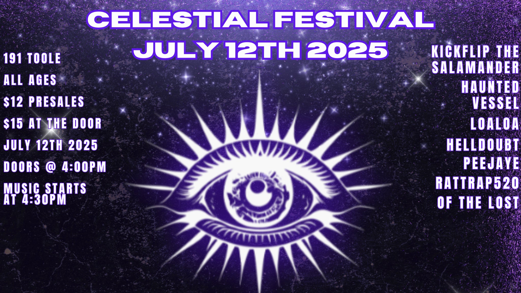 Celestial Festival @ 191 Toole