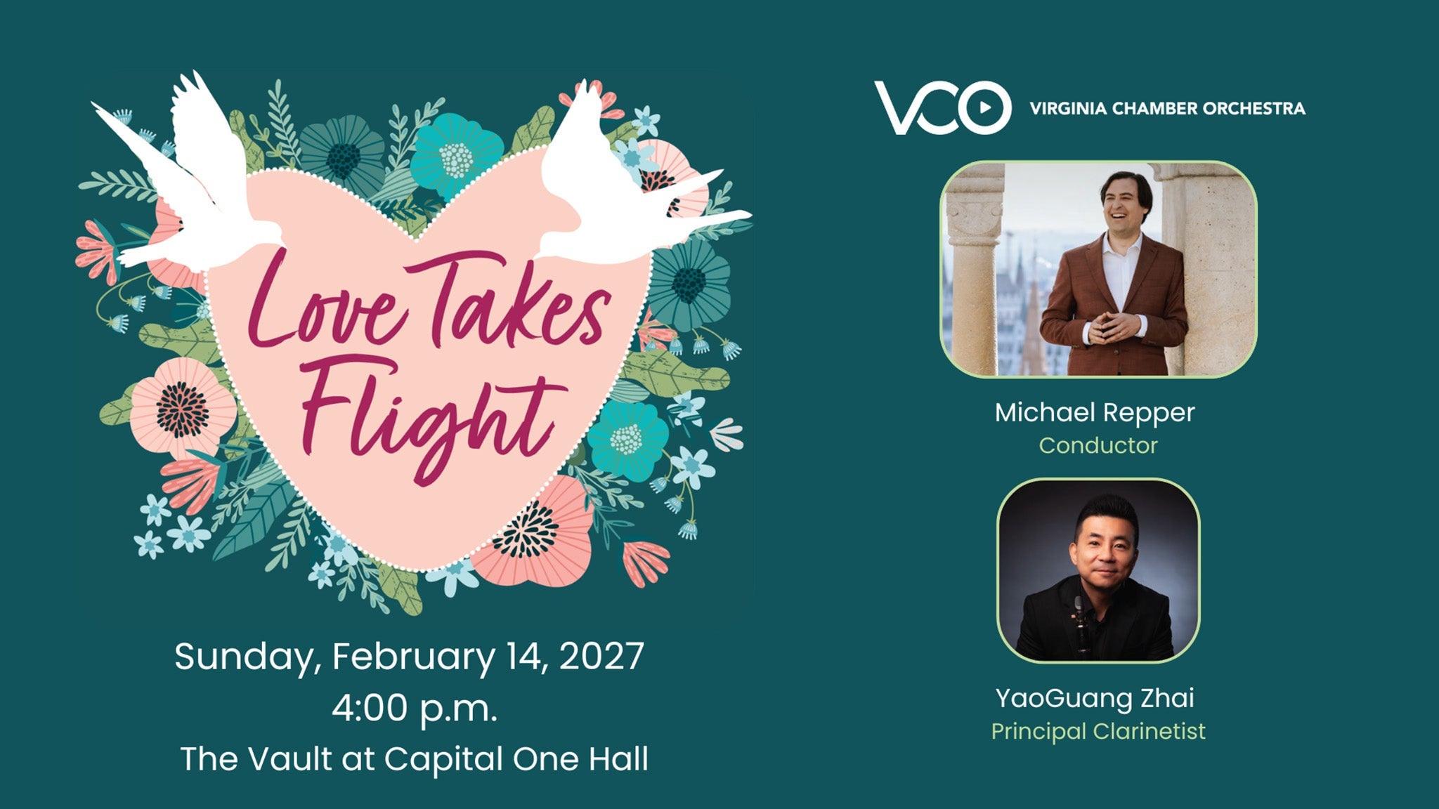 The VCO Presents: Love Takes Flight — The Vault at Capital One Hall