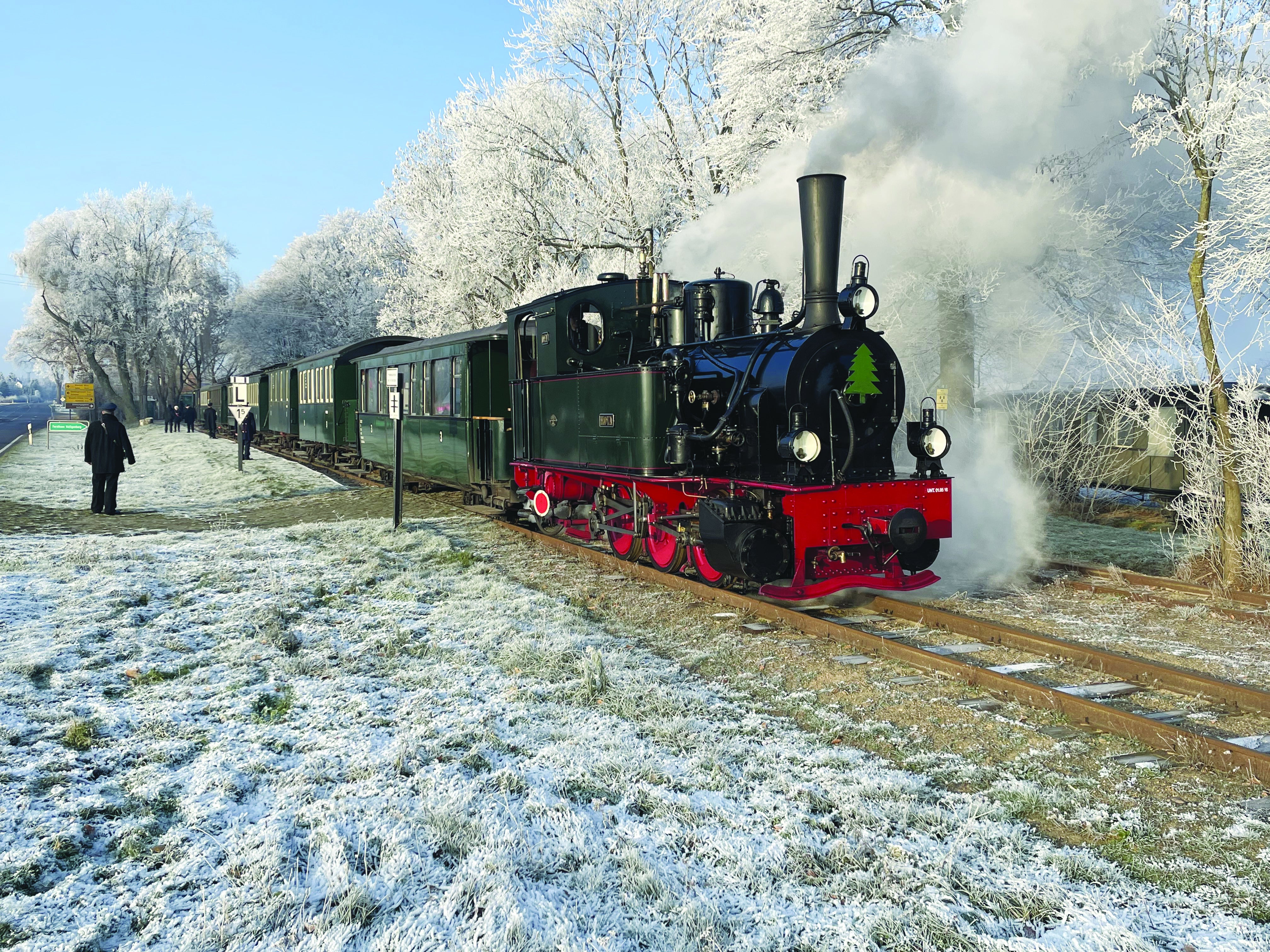 Nikolausfahrt mit dem Dampfzug (Hin- und Rückfahrt)