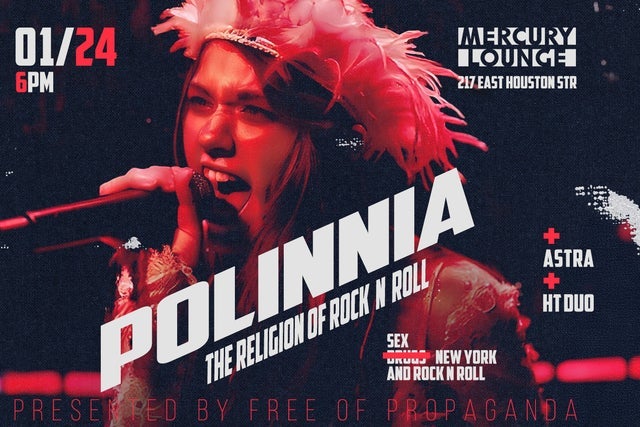 Nora Polinnia & Free of Propaganda in New York promotional photo for Citi® Cardmember presale tickets offer