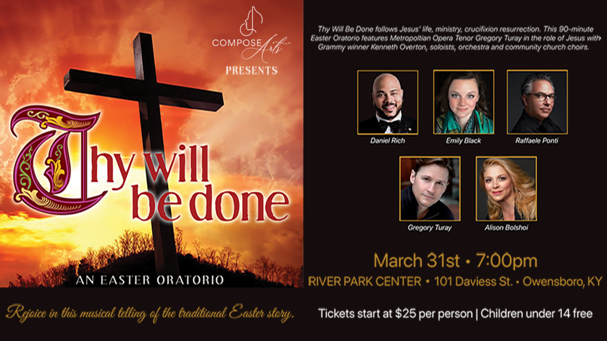 Easter Oratorio at RiverPark Center – Owensboro, KY