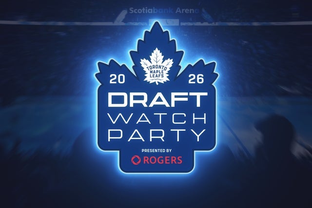 Presales to 2026 leafs draft watch party presented by rogers: members use these when buying pre-sale tickets