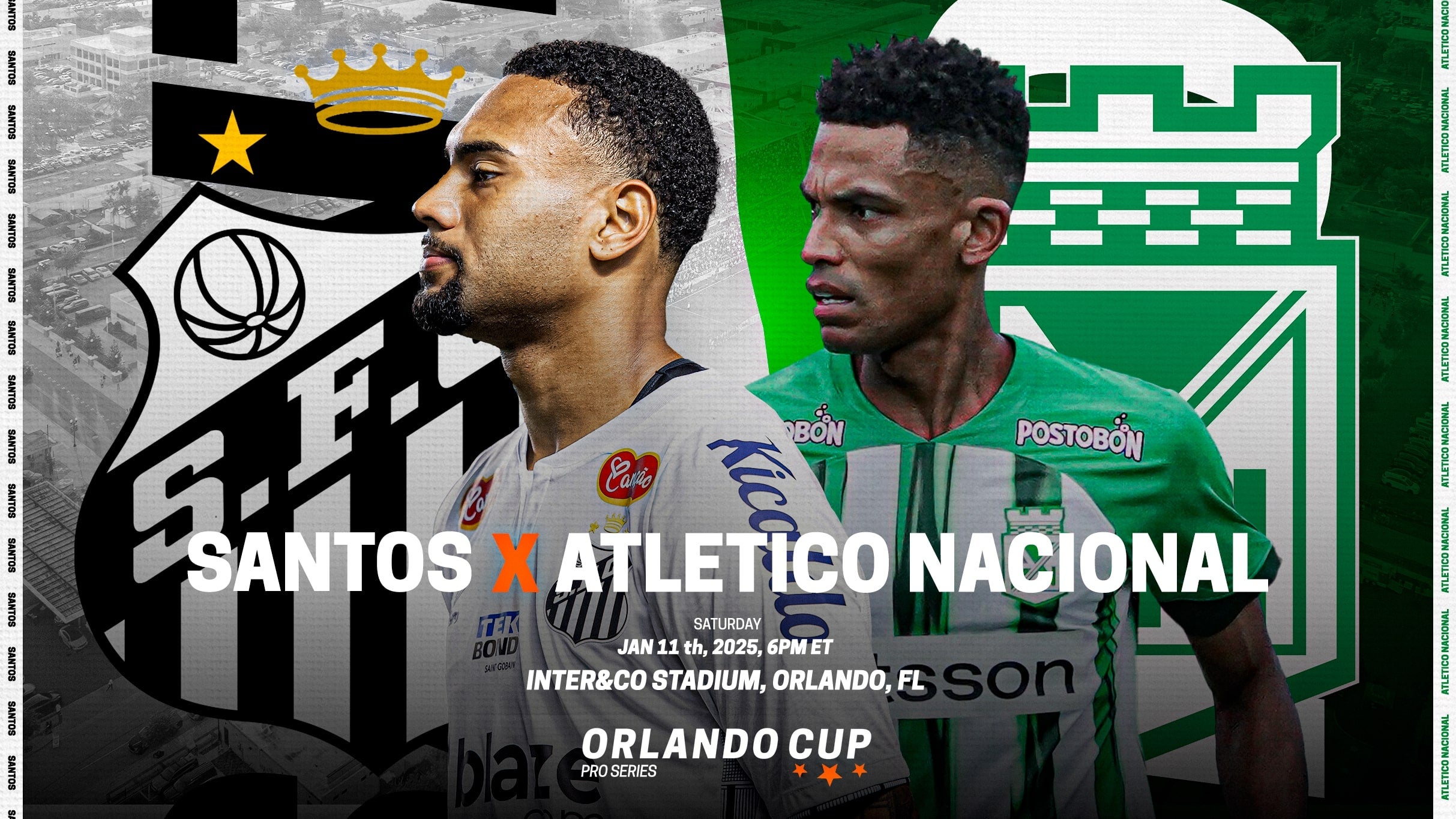 Orlando Cup Pro Series: Santos v Atletico Nacional at Inter&Co Stadium – Orlando, FL