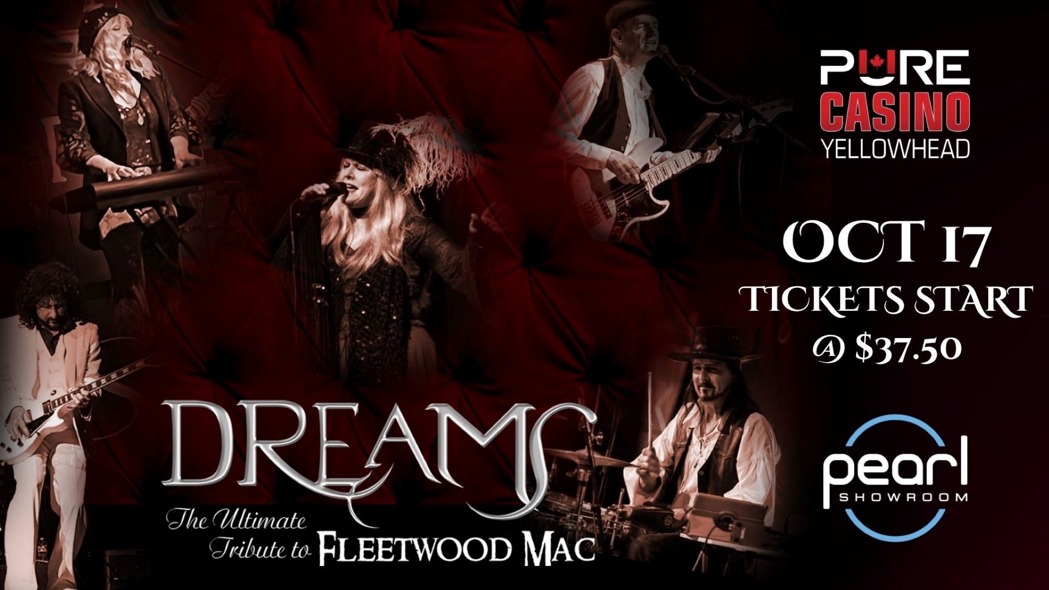 Dreams – The Ultimate Tribute to Fleetwood Mac at The Pearl Showroom, Pure Casino Yellowhead – Edmonton, Canada