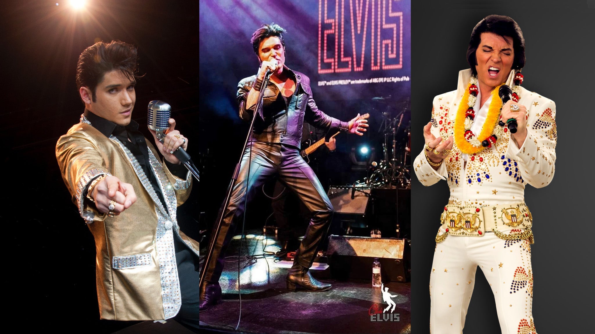 One Night with The King - 3 World Champion Elvis Performers in Winnipeg promo photo for Club Card & CJOB Radio presale offer code