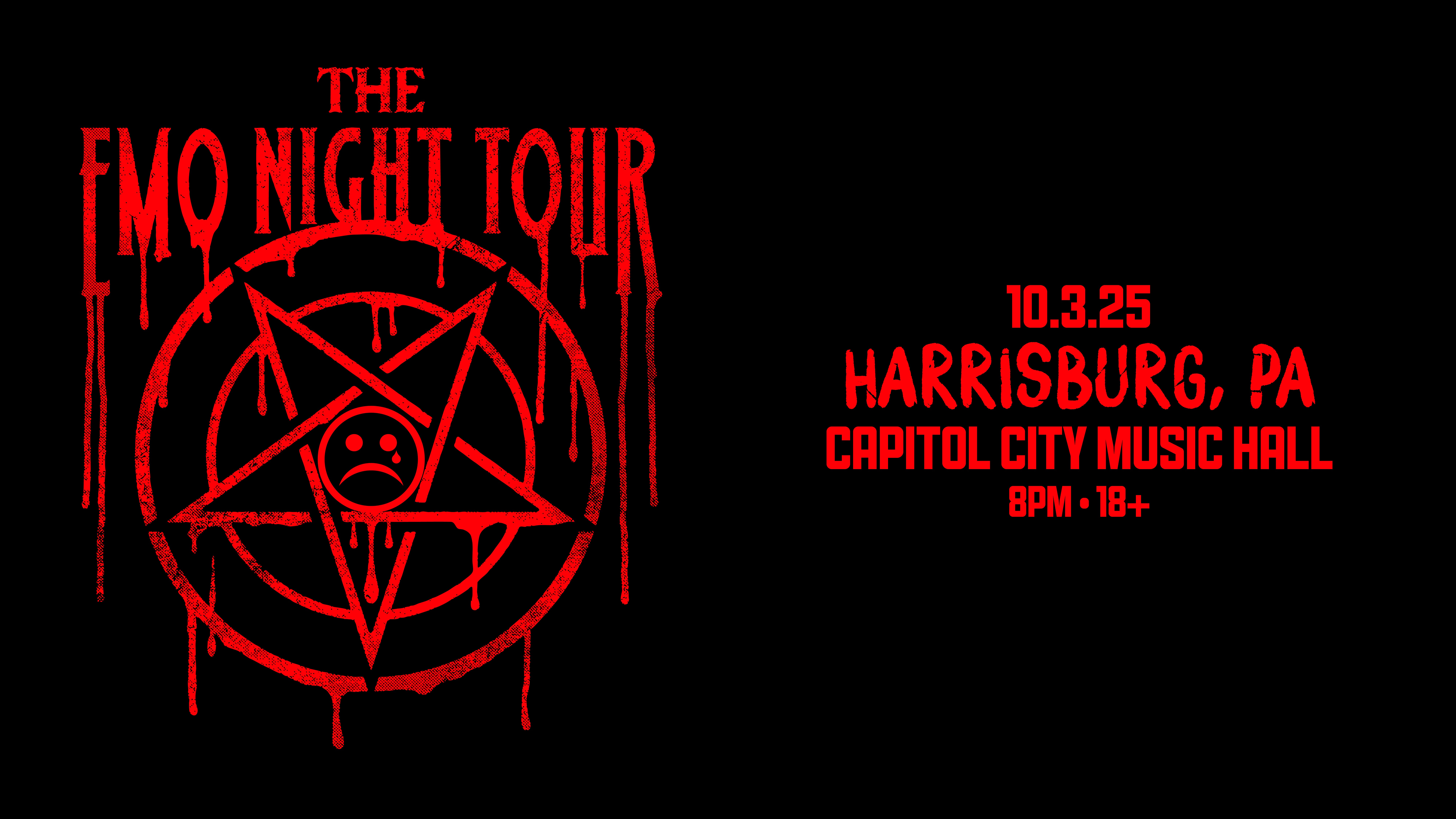 The Emo Night Tour at Capital City Music Hall – Harrisburg, PA