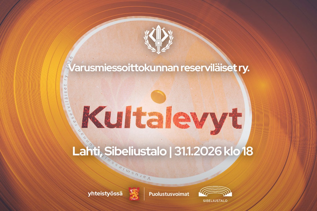 KULTALEVYT - Varusmiessoittokunnan reserviläiset show poster