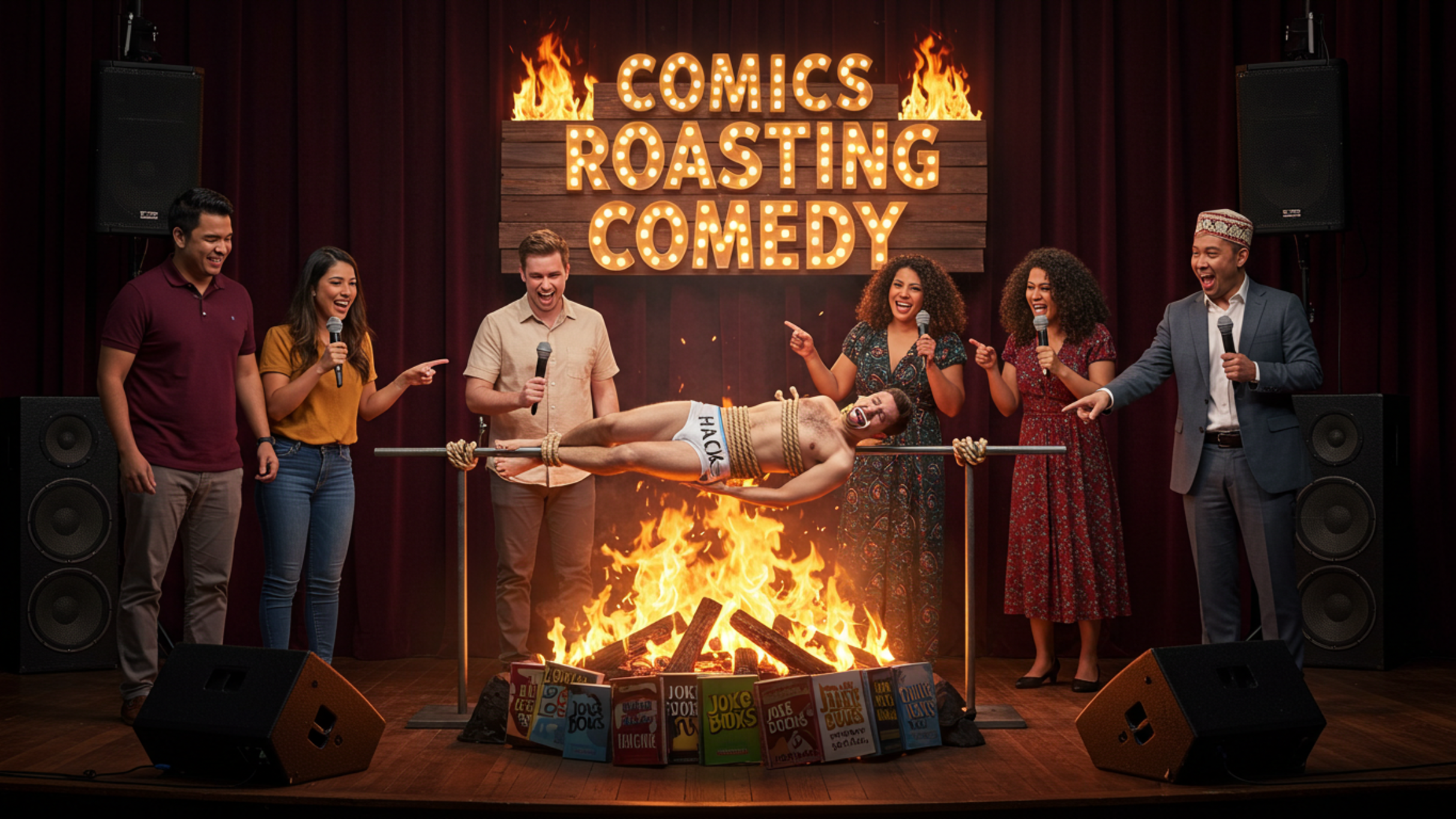 Comics Roasting Comedy