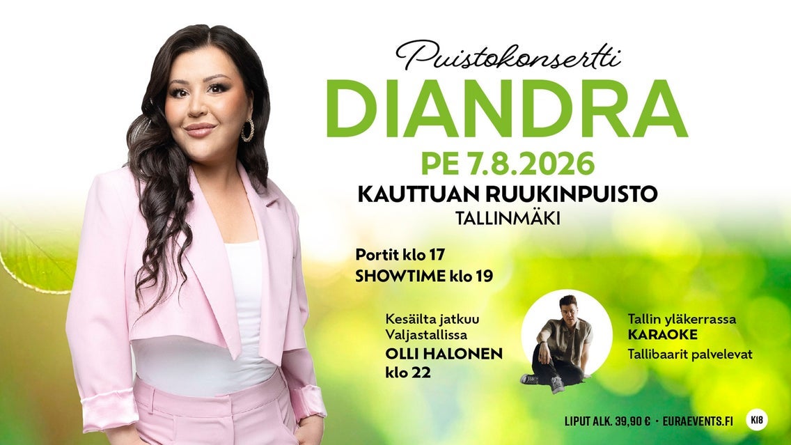 DIANDRA - PUISTOKONSERTTI KAUTTUAN RUUKINPUISTOSSA