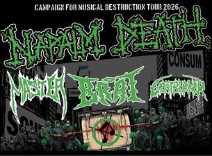 Bilde for arrangement Vaterland Presenterer: Napalm Death, Master, Brat & Goat Burner