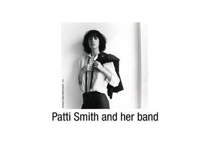 Bilde for arrangement Patti Smith and her band