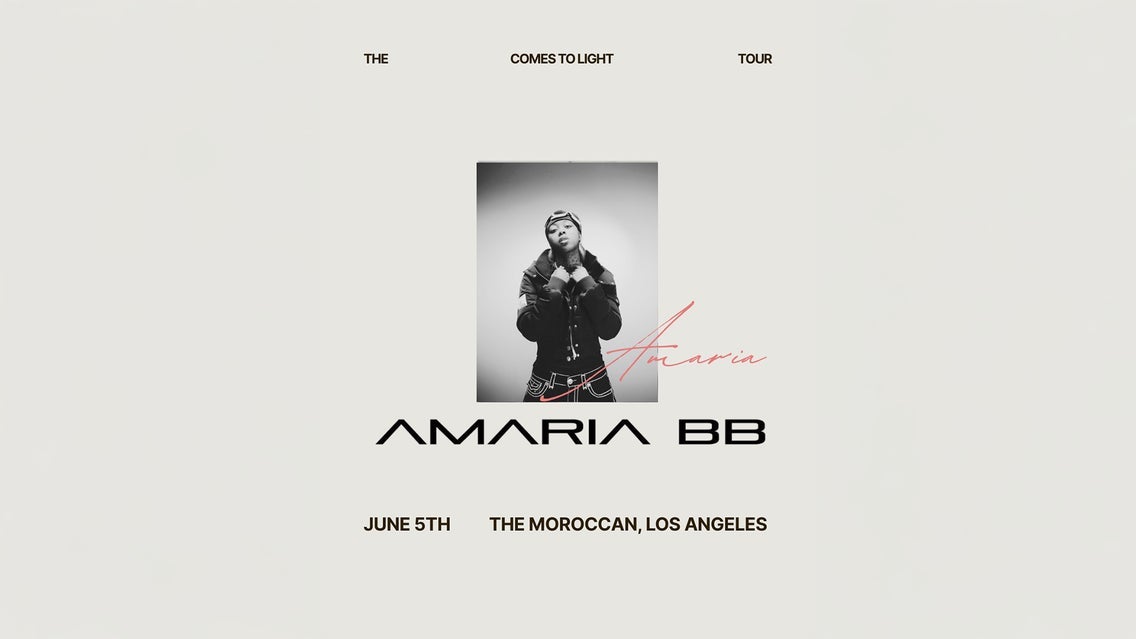 Amaria BB: The Comes to Light Tour