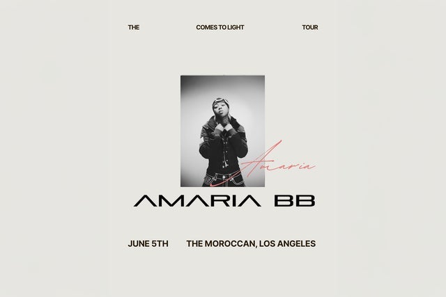 Amaria BB: The Comes to Light Tour in Los Angeles promotional photo for Artist presale tickets offer
