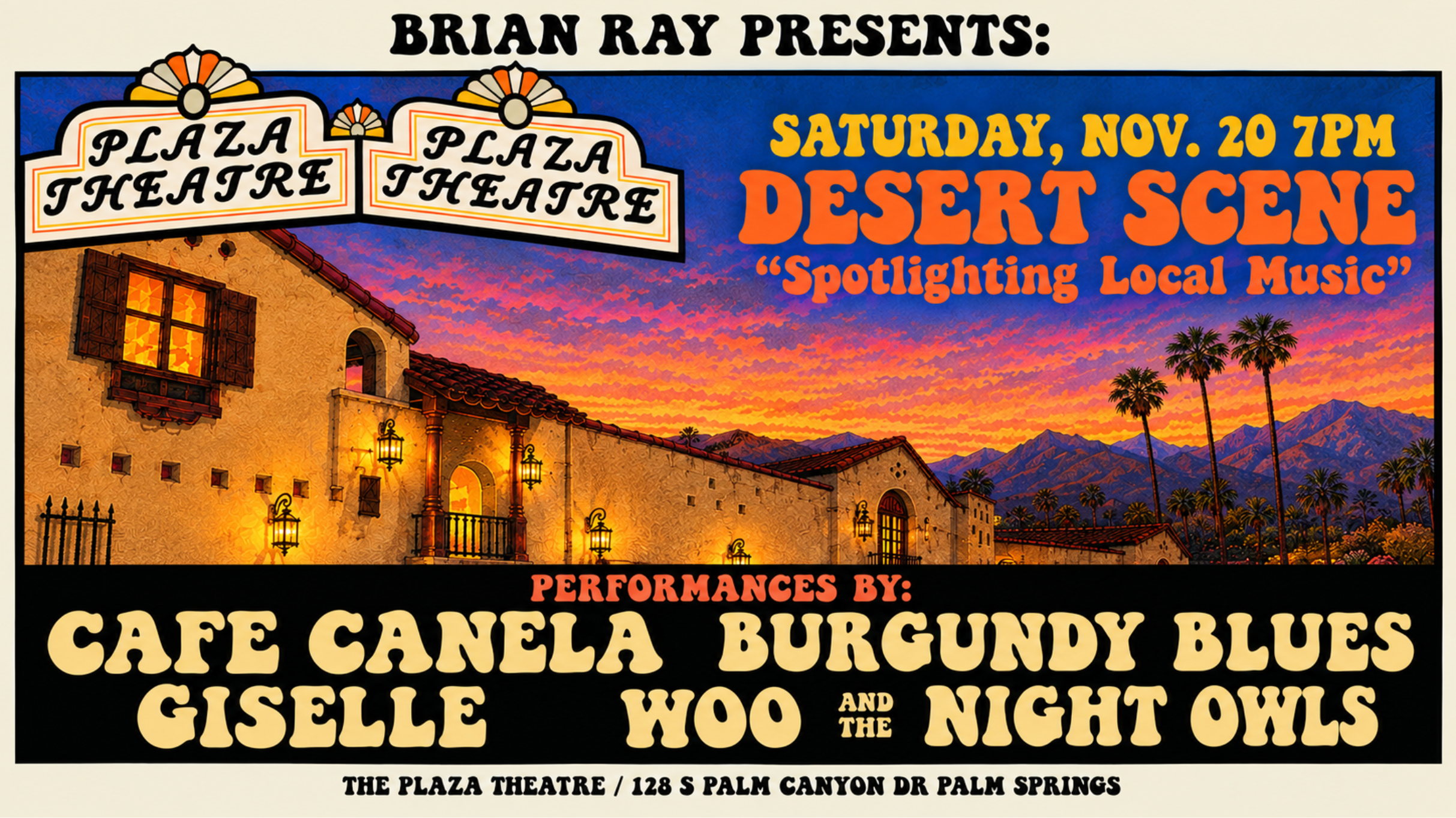 Brian Ray Presents: DESERT SCENE Spotlighting Local Music concert image