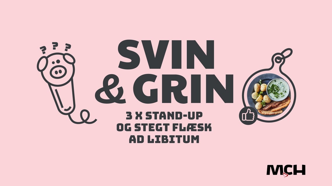 Svin og Grin - 3 x stand-up og stegt flæsk ad libitum event image