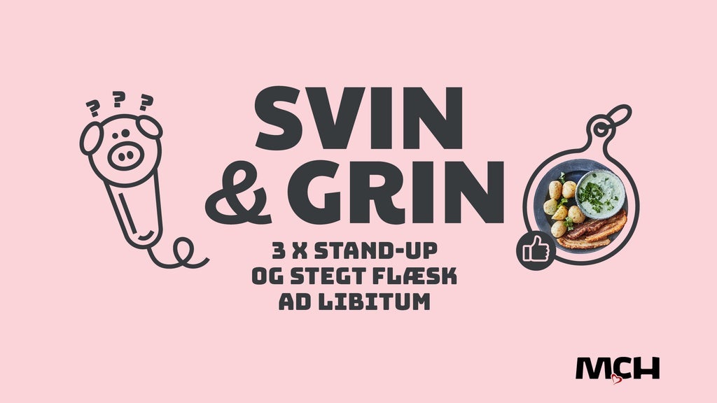 Svin og Grin - 3 x stand-up og stegt flæsk ad libitum