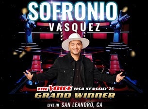 The Voice Winner Sofronio Vasquez