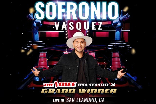  The Voice Winner Sofronio Vasquez