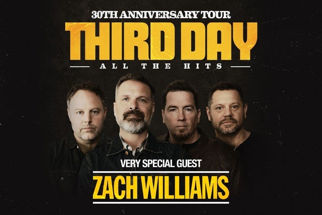 THIRD DAY 30th Anniversary Tour with very special guest Zach Williams Glendale  presale password