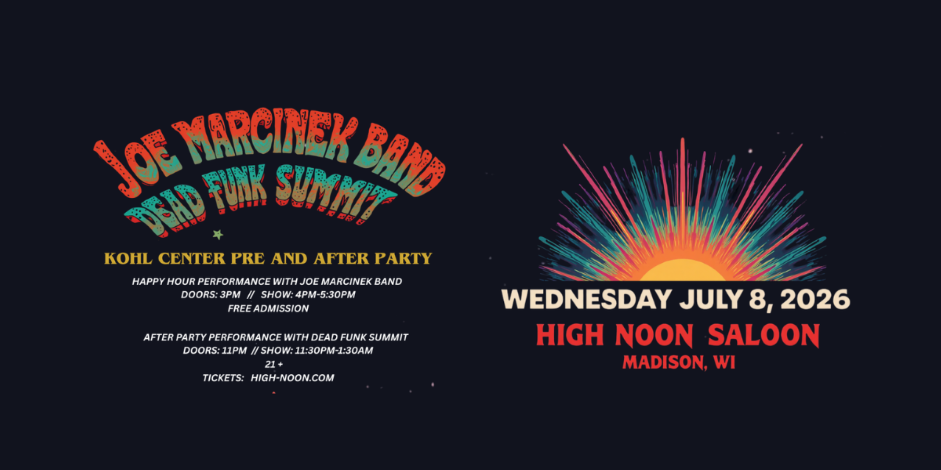 Dead Funk Summit - Kohl Center After Party (Ages 21+) concert image