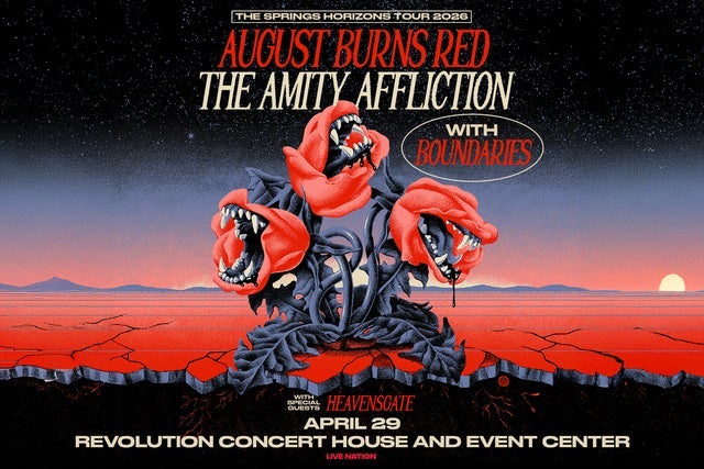 Official August Burns Red & The Amity Affliction: The Springs Horizons Tour presale password (Via TMPresale.com)