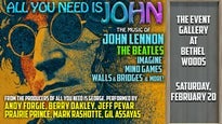 All You Need is John: Celebration of the Music & Legacy of John Lennon at Bethel Woods Center for the Arts