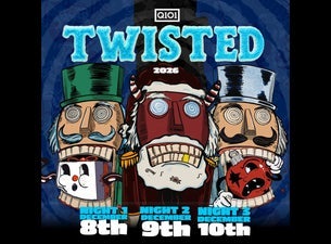 Q101 Twisted With Slightly Stoopid & Dirty Heads — gig artwork