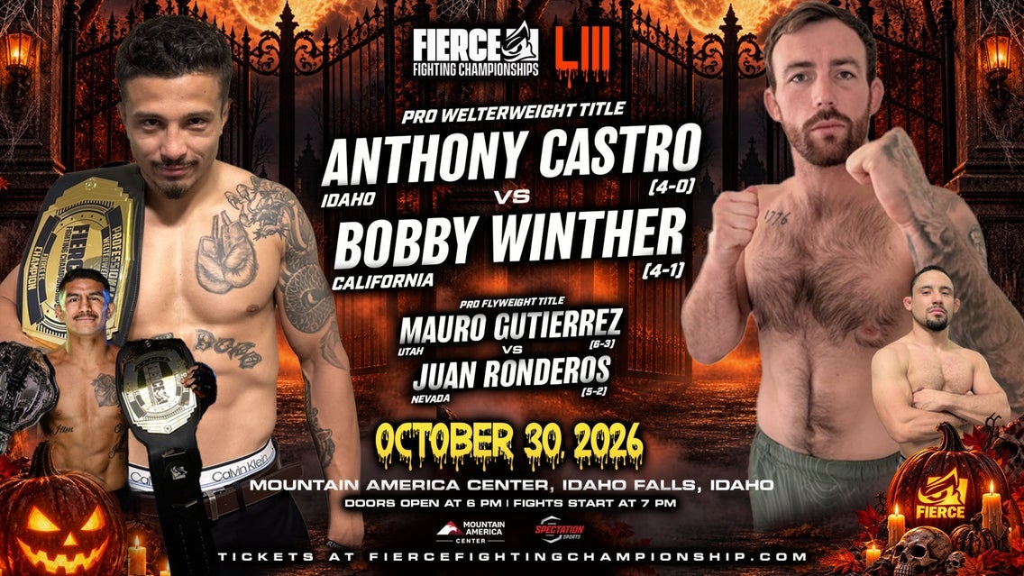 Fierce Fighting Championships LIII tickets, Mountain America Center, Idaho Falls, ID