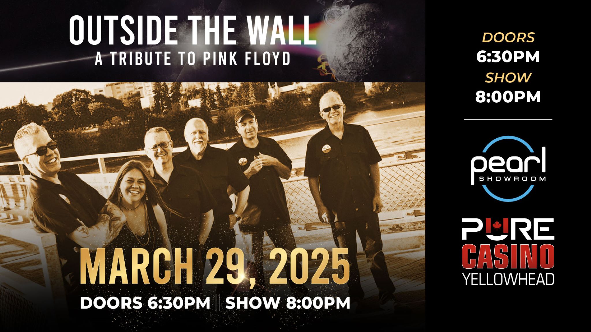 Outside the Wall – A Tribute to Pink Floyd at The Pearl Showroom, Pure Casino Yellowhead – Edmonton, AB