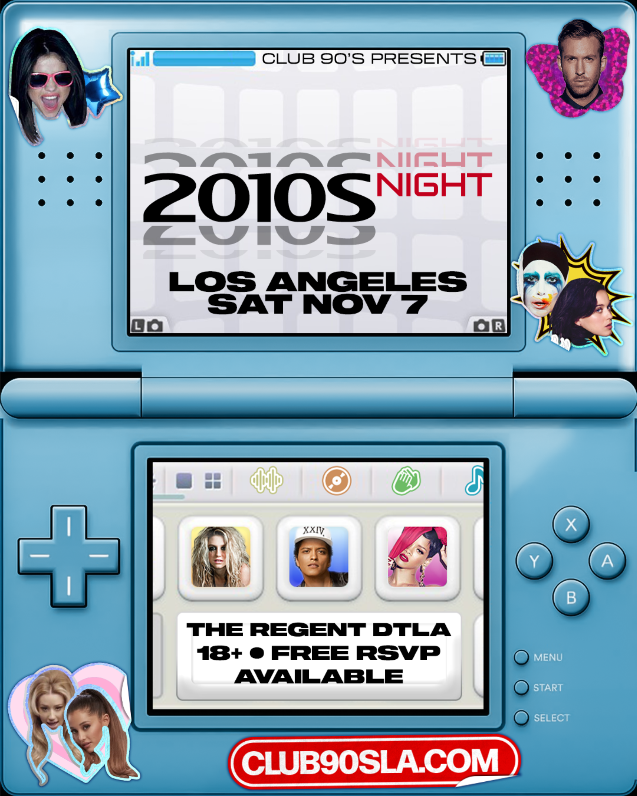 Club 90s Presents 2010s Night (18+) at The Regent Theater in Los Angeles on Saturday, November 7, 2026