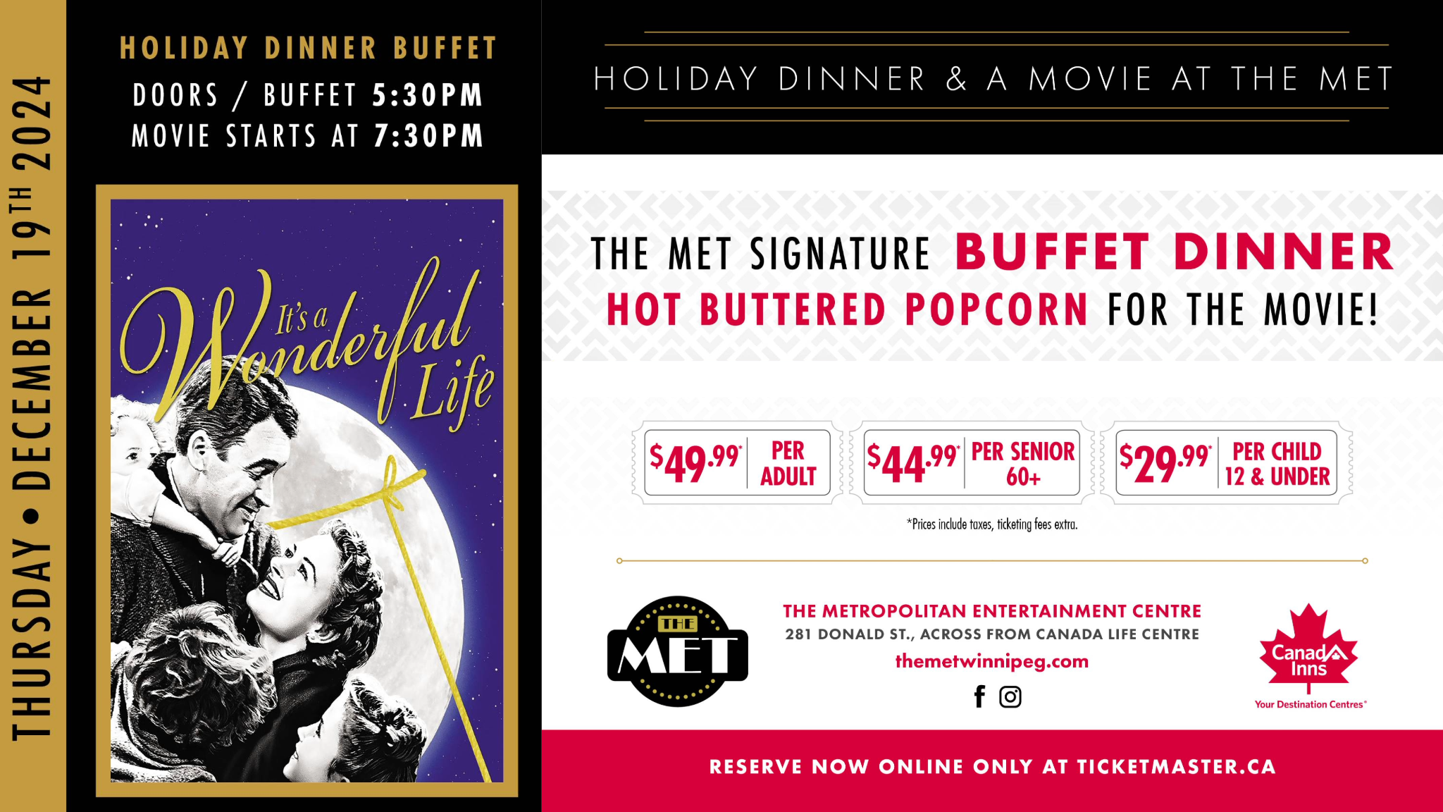 The MET Dinner & Movie - Its a Wonderful Life (1946)