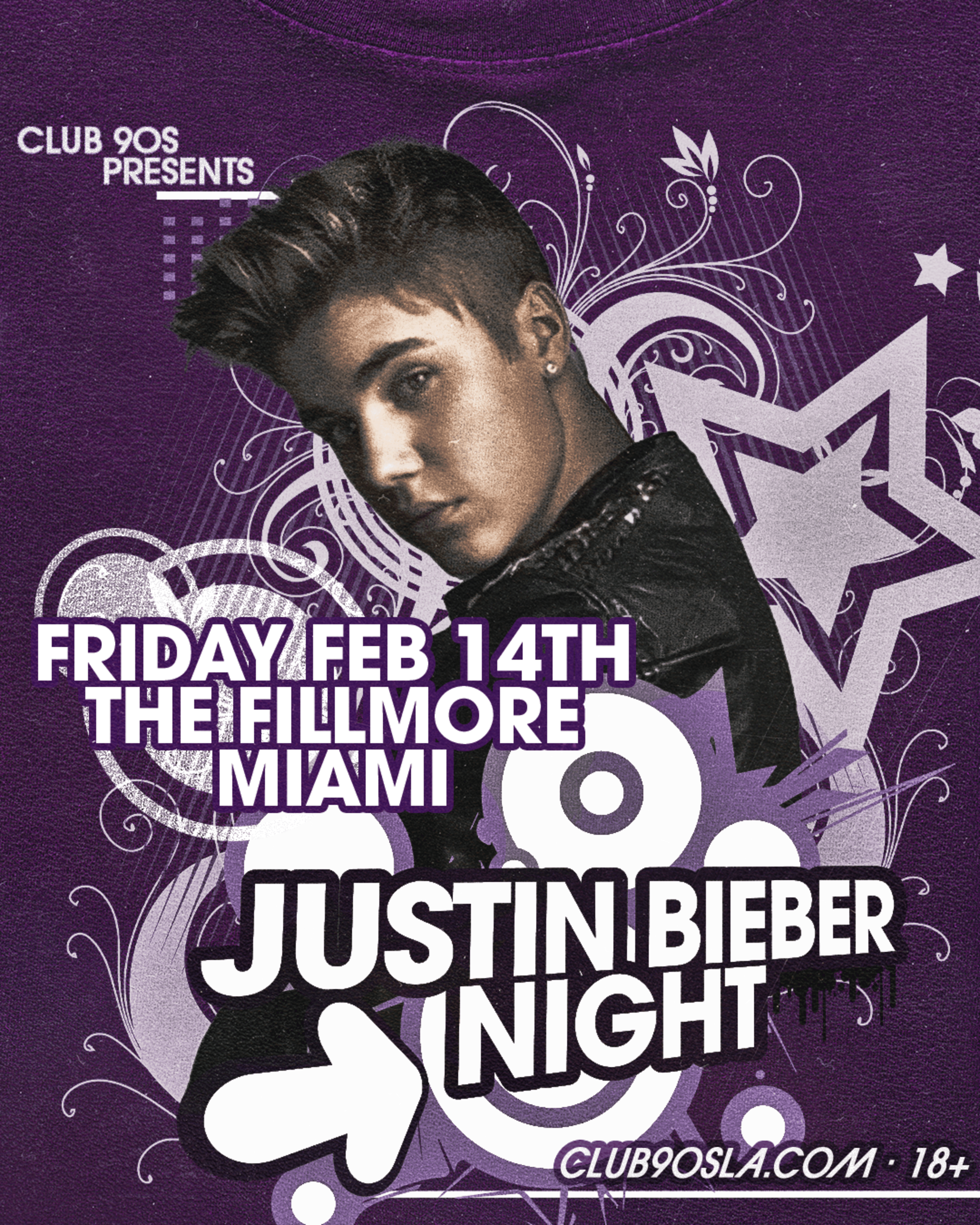 Club 90s Presents: Justin Bieber Night (18+) at The Fillmore Miami Beach at Jackie Gleason Theater – Miami Beach, FL